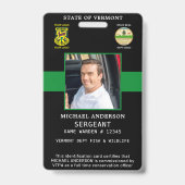 Badge Agent de conservation de la faune Agent des forces (Avant)