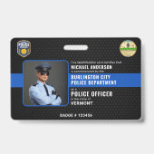 Badge Agent de police personnalisé - Application de la l (Avant)