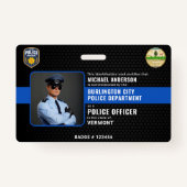Badge Agent de police personnalisé - Application de la l (Devant)