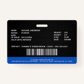 Badge Agent de police personnalisé - Application de la l (Dos)