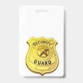 Badge Agent de sécurité (Arrière)