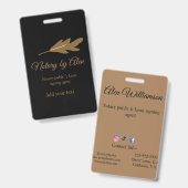 Badge agent de signature de prêt notaire public ajouter  (Avant & arrière)