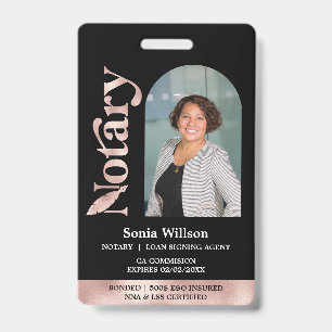 Badge Agent de signature de prêt notaire public certifié