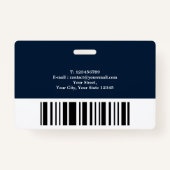 Badge Agent de signature de prêt public notaire certifié (Dos)