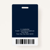 Badge Agent de signature de prêt public notaire certifié (Dos)