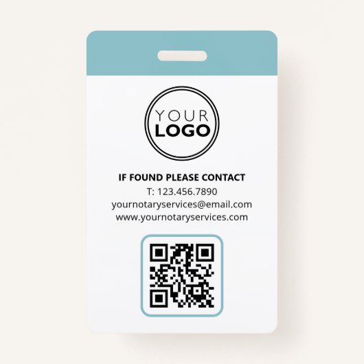 Badge Agent de signature de prêt public notaire Photo Tu (Dos)