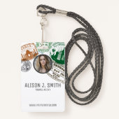 Badge Agent de voyage (Devant avec lanière)