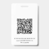 Badge Agent de voyage ID Blue Ocean Beach Employé (Arrière)