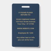 Badge Agent Immobilier | Marque de Propriété avec Logo P (Arrière)