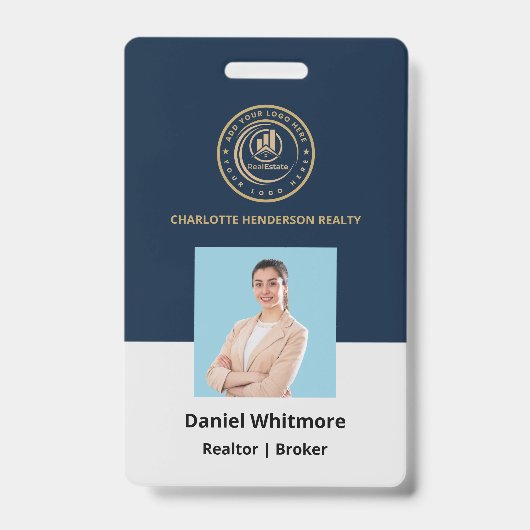 Badge Agent immobilier | Marque de propriété de logo per (Avant)