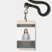 Badge Agent Immobilier Nom (Avant avec lanière)