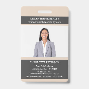 Badge Agent Immobilier Nom