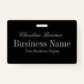 Badge Agrafe montrée par Crafter nommé personnalisable (Dos)