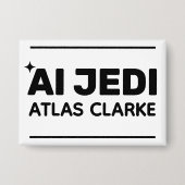 Badge AI Jedi™ Button (Customize It!) (Recto)