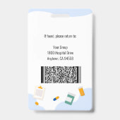 Badge Aide à domicile / Aide-soignante Certifiée Photo d (Arrière)