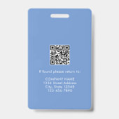 Badge Aide en santé à domicile - Infirmière certifiée -  (Dos)