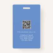 Badge Aide en santé à domicile - Infirmière certifiée - (Dos)