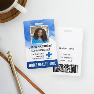 Badge Aide en santé à domicile / Infirmière certifiée - 