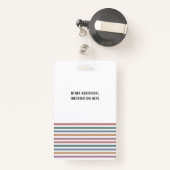 Badge Aide en soins infirmiers rétro AIIC Aide en soins  (Back with Retractable)