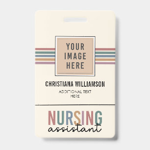Badge Aide en soins infirmiers rétro AIIC Aide en soins