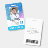 Badge Aide-soignant certifié, Aide à domicile Photograph (Avant & arrière)