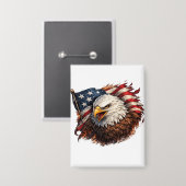 Badge Aigle Américain Féroce – Conception de Puissance P (Recto/Verso)