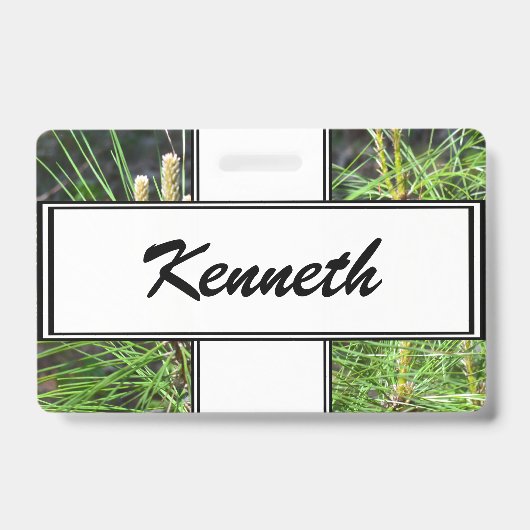 Badge Aiguilles de pin par Kenneth Yoncich (Avant)