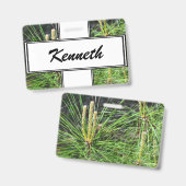 Badge Aiguilles de pin par Kenneth Yoncich (Avant & arrière)