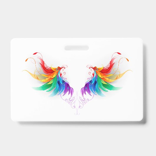 Badge Ailes arc-en-ciel duveteuses (Avant)