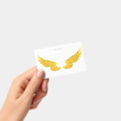 Badge Ailes d'ange dorées tombées (Manuel / portable)