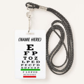 Badge Aimant    graphique (Derrière avec lanière)