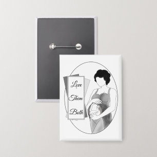 Badge Aimez-Les Tous Les Deux Bouton