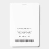 Badge Ajouter le code QR du logo de l'entreprise Photo d (Arrière)