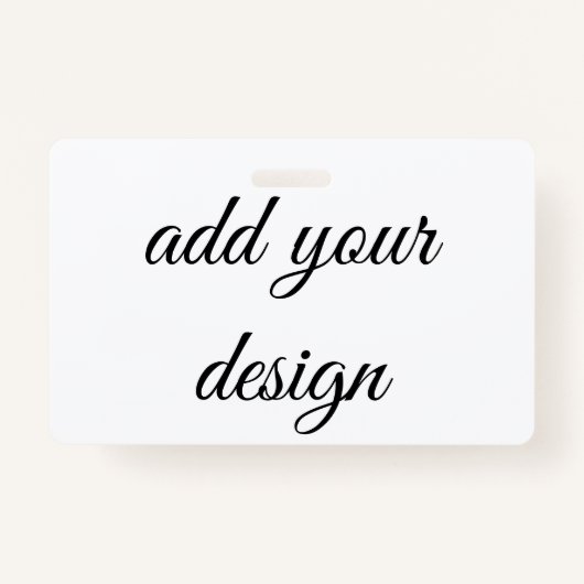 Badge ajouter votre conception (Devant)