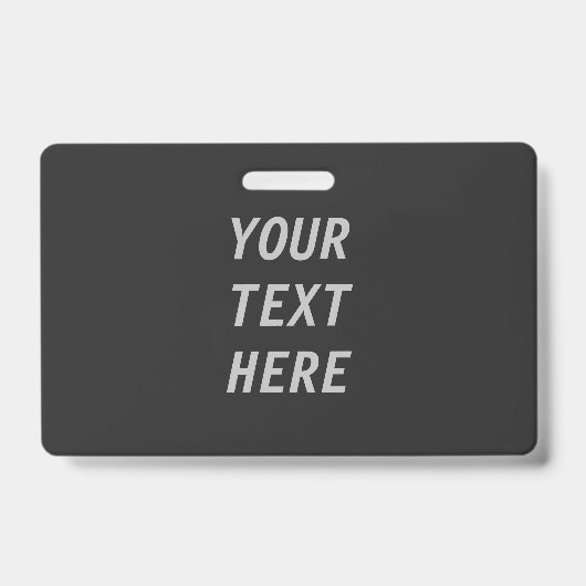 Badge Ajoutez votre propre texte (Avant)