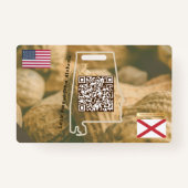 Badge Alabama - Mon petit enfant cacahuète (Dos)