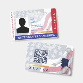 Badge ALASKA - Carte d'identité enfant (Recto et verso)