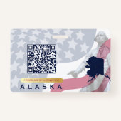 Badge ALASKA - Carte d'identité enfant (Dos)