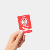 Badge Alerte d'urgence pour allergie alimentaire avec ph (Manuel / portable)