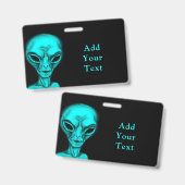 Badge Alien (Avant & arrière)