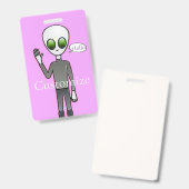 Badge Alien courtois Thunder_Cove (Avant & arrière)