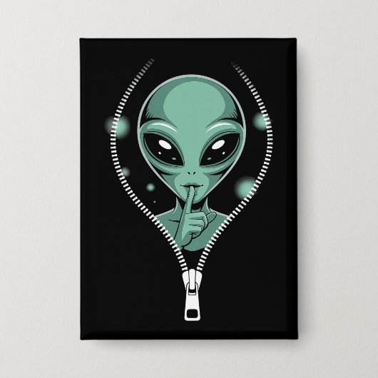 Badge Alien Peeping (Recto)