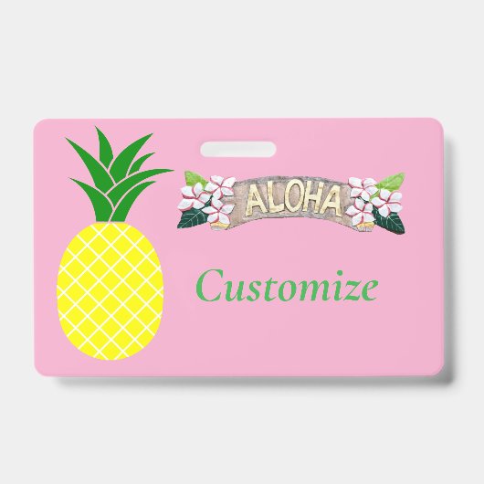 Badge Aloha Tonnerre d'Ananas_Cove (Avant)