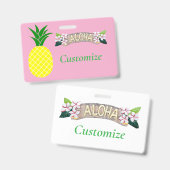 Badge Aloha Tonnerre d'Ananas_Cove (Avant & arrière)