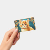 Badge Alphonse Mucha Art Nouveau Chat (Manuel / portable)