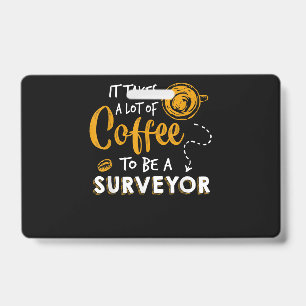 Badge Amateur de café Enquêteur drôle Ingénieur Construc