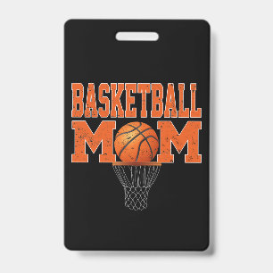 Badge Amateur de sport Maman de basket-ball pour les j