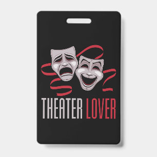 Badge Amateur de Théâtre de Comédie et de Tragédie