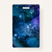 Badge Amateurs de galaxie Starry Space Blue Sky White Sp (Devant)