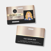 Badge Améliorez votre identité professionnelle avec l'em (Recto et verso)